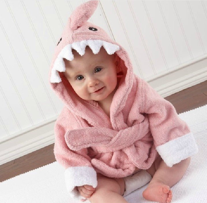 Children's Hooded Absorbent Animal-shaped Bathrobe - 𝓢𝓱𝓸𝓹𝓵𝓮𝓬𝔂