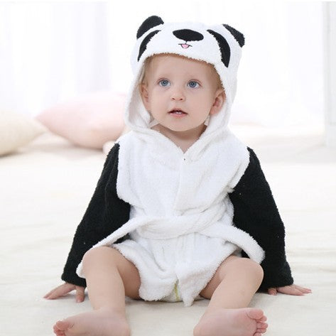Children's Hooded Absorbent Animal-shaped Bathrobe - 𝓢𝓱𝓸𝓹𝓵𝓮𝓬𝔂