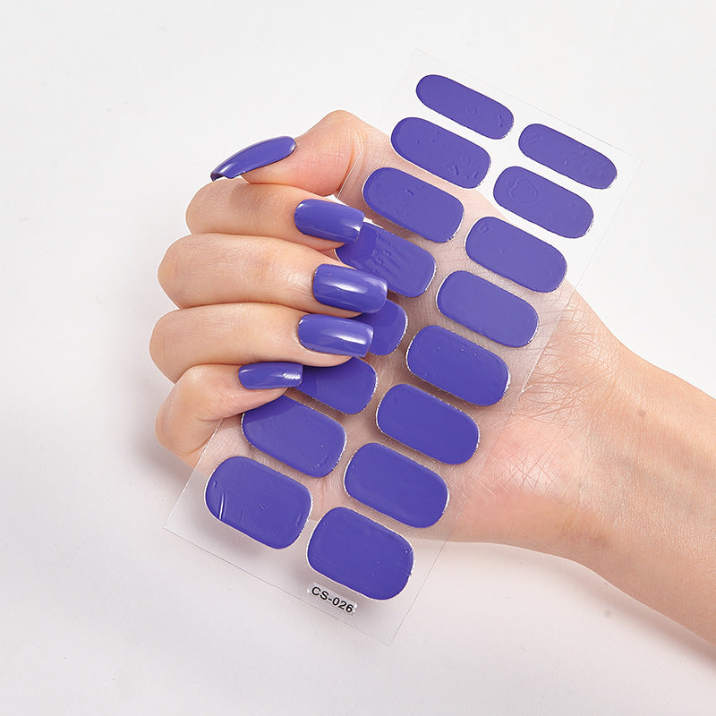 Nail Sticker Letter Color Nail Art Sticker Full Sticker - 𝓢𝓱𝓸𝓹𝓵𝓮𝓬𝔂