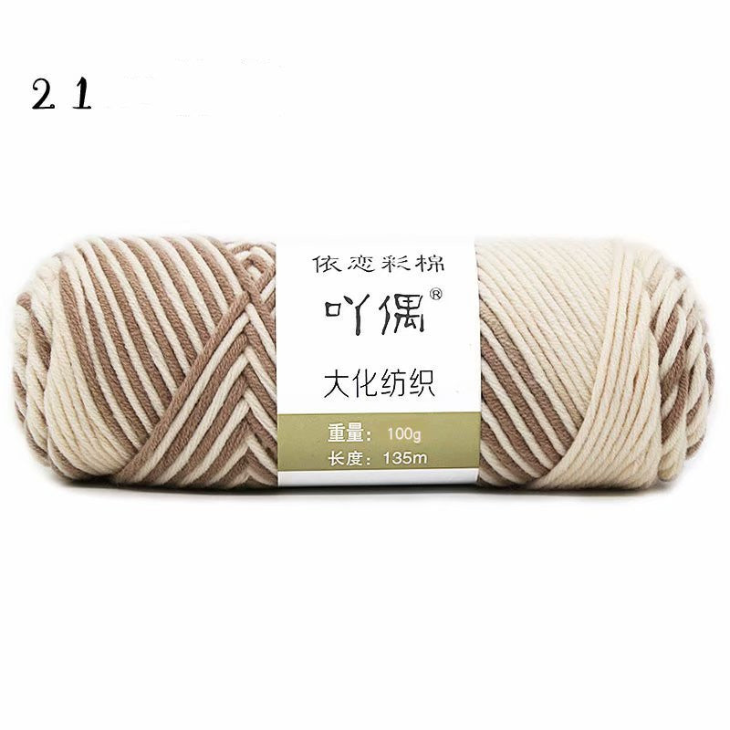 8 Strands Of Gradient Milk Cotton Wool Hand-knitted Medium Thick - 𝓢𝓱𝓸𝓹𝓵𝓮𝓬𝔂