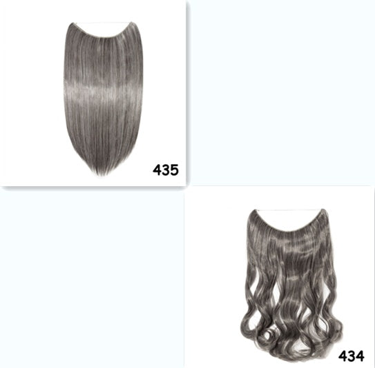 S-noilite 20 inches Invisible Wire No Clips in Hair Extensions Secret Fish Line Hairpieces Silky Straight Synthetic - 𝓢𝓱𝓸𝓹𝓵𝓮𝓬𝔂