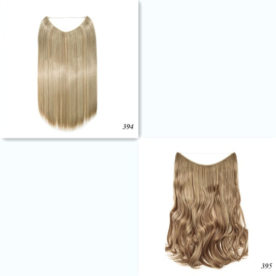 S-noilite 20 inches Invisible Wire No Clips in Hair Extensions Secret Fish Line Hairpieces Silky Straight Synthetic - 𝓢𝓱𝓸𝓹𝓵𝓮𝓬𝔂