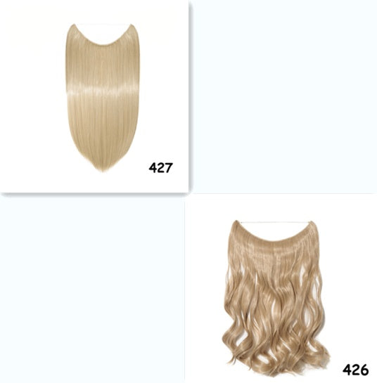 S-noilite 20 inches Invisible Wire No Clips in Hair Extensions Secret Fish Line Hairpieces Silky Straight Synthetic - 𝓢𝓱𝓸𝓹𝓵𝓮𝓬𝔂