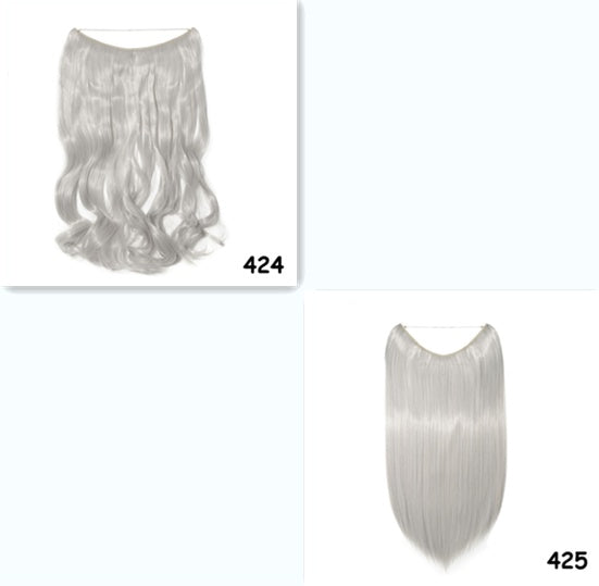 S-noilite 20 inches Invisible Wire No Clips in Hair Extensions Secret Fish Line Hairpieces Silky Straight Synthetic - 𝓢𝓱𝓸𝓹𝓵𝓮𝓬𝔂