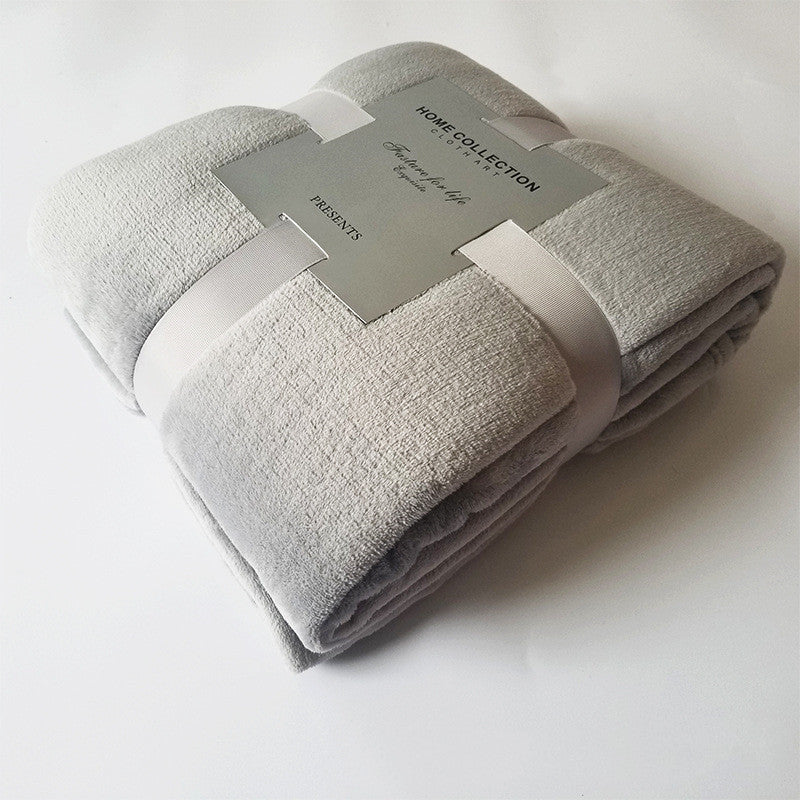 Pure Color Fleece Fleece Blanket Travel Blanket - 𝓢𝓱𝓸𝓹𝓵𝓮𝓬𝔂