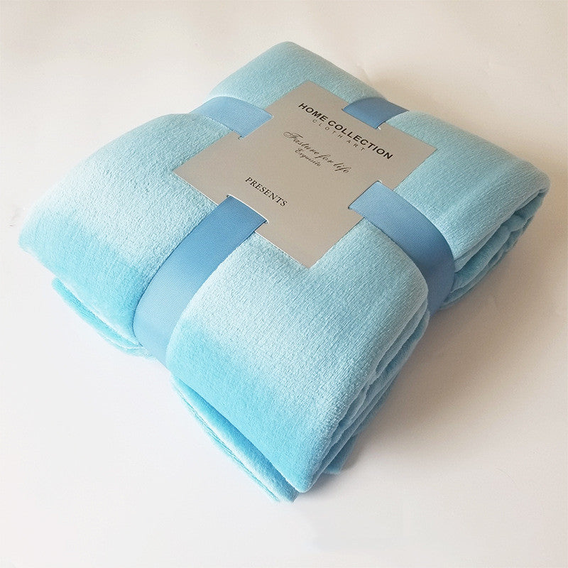 Pure Color Fleece Fleece Blanket Travel Blanket - 𝓢𝓱𝓸𝓹𝓵𝓮𝓬𝔂