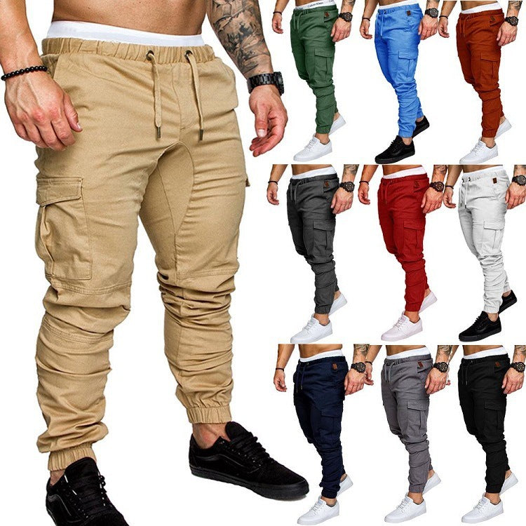Men's Woven Fabric Casual Pants Drawstring Pants - 𝓢𝓱𝓸𝓹𝓵𝓮𝓬𝔂