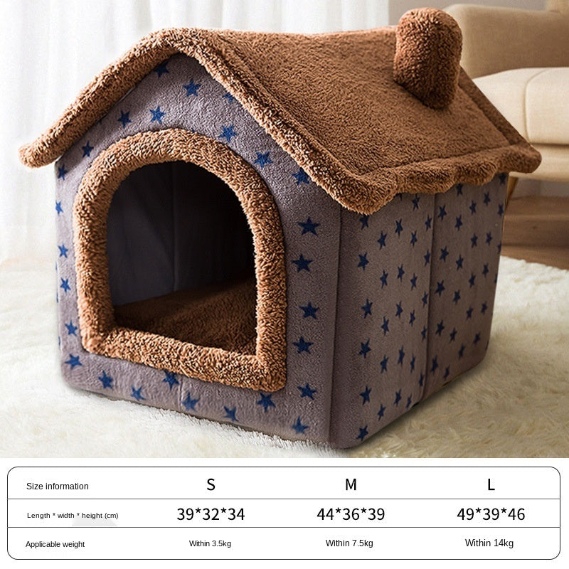 Pet Bed Small Dog Teddy Cat Litter Four Seasons Universal Dog House Dog Bed Pets Supplies - 𝓢𝓱𝓸𝓹𝓵𝓮𝓬𝔂