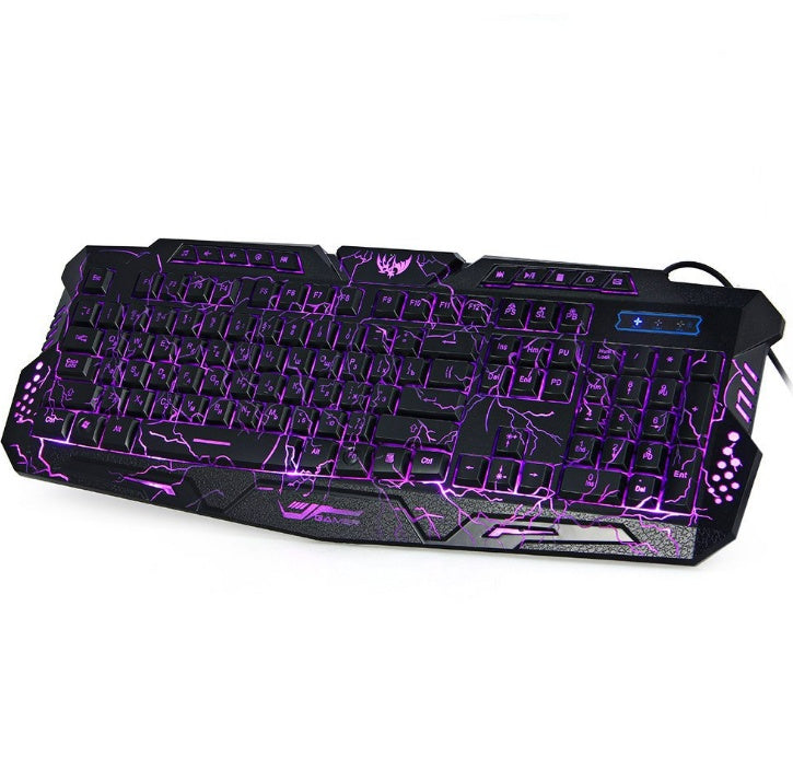 J10 tricolor backlight wired gaming keyboard set colorful luminous gaming mouse keyboard Russian keyboard - 𝓢𝓱𝓸𝓹𝓵𝓮𝓬𝔂