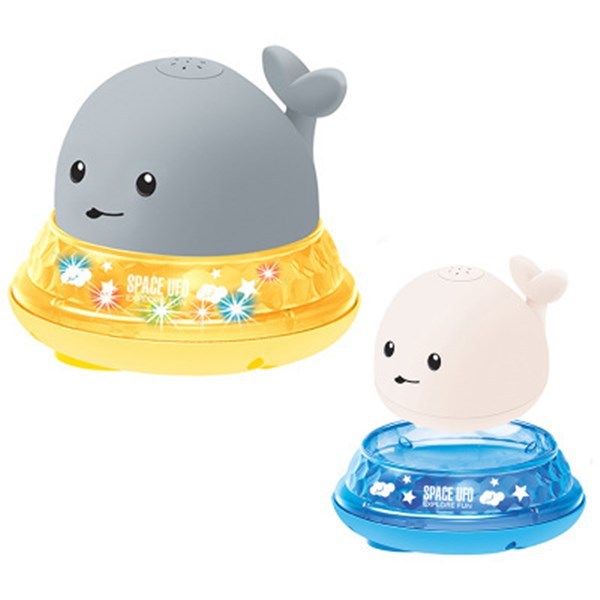Baby Cute Cartoon Whale Floating Spraying Water Bath Toys With Light Music LED Light Baby Toys - 𝓢𝓱𝓸𝓹𝓵𝓮𝓬𝔂