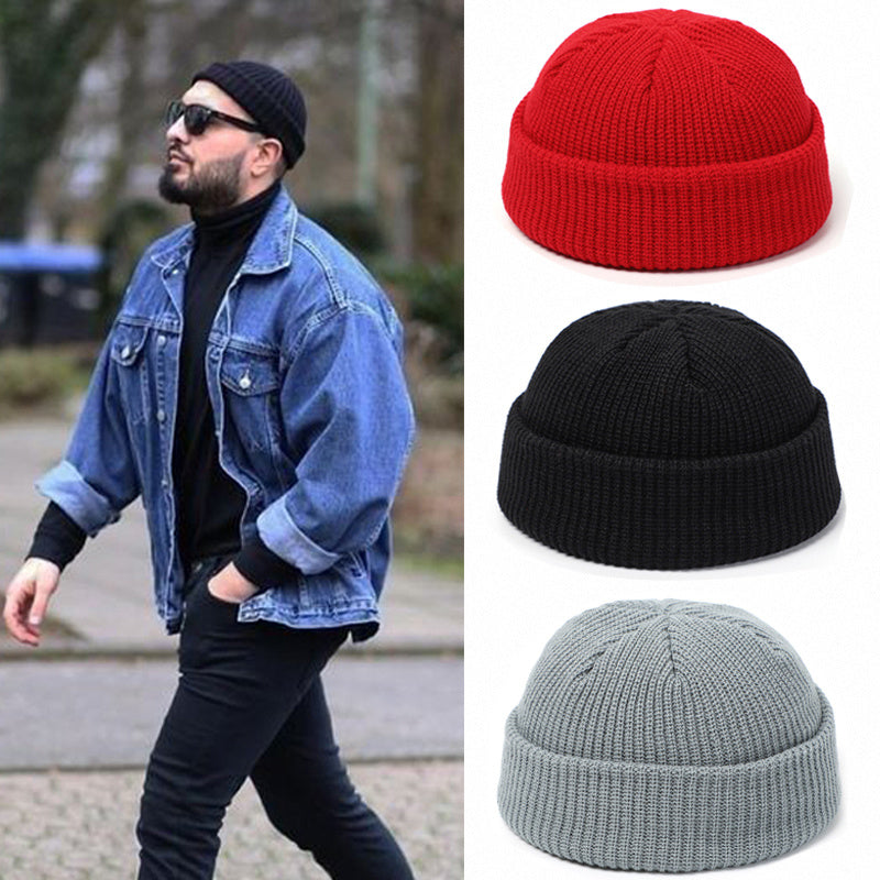 Knitted Hats For Women Skullcap Men Beanie Hat Winter Retro - 𝓢𝓱𝓸𝓹𝓵𝓮𝓬𝔂