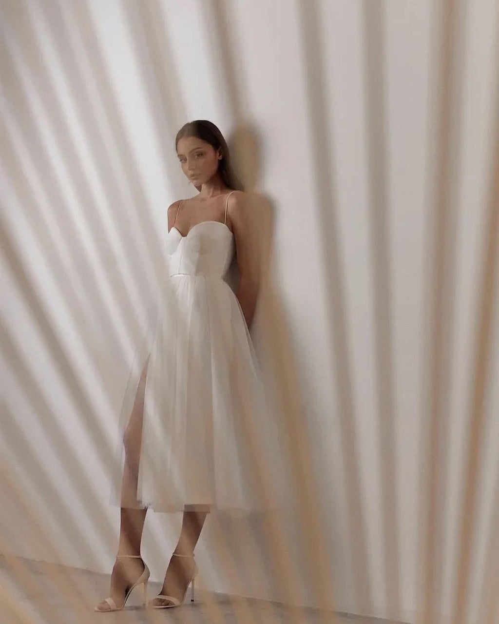 Pure Color Mesh French Retro Dress European And American Tube Top Suspender Skirt - 𝓢𝓱𝓸𝓹𝓵𝓮𝓬𝔂