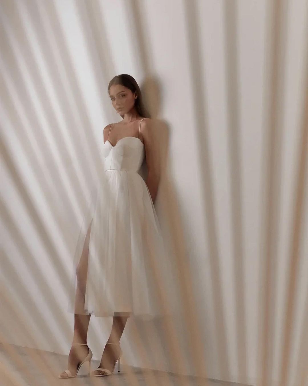 Pure Color Mesh French Retro Dress European And American Tube Top Suspender Skirt - 𝓢𝓱𝓸𝓹𝓵𝓮𝓬𝔂