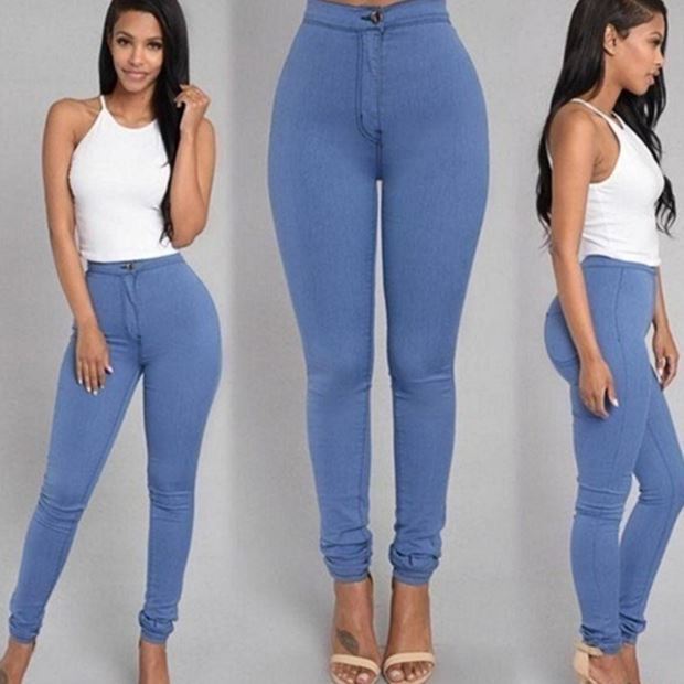 Fashion elastic jeans women leggings ladies - 𝓢𝓱𝓸𝓹𝓵𝓮𝓬𝔂