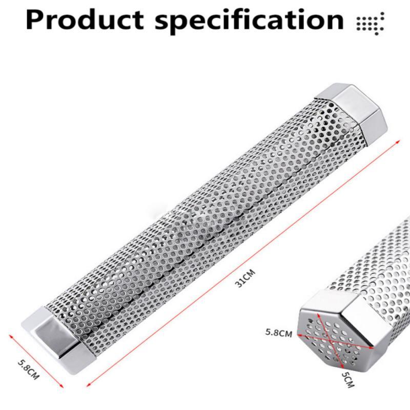 BBQ Accessories Outdoor Stainless Steel Smoker Smoke BOX Barbecue Stainless Steel Smoke Box Barbecue Grill Smoking Fruit Box - 𝓢𝓱𝓸𝓹𝓵𝓮𝓬𝔂