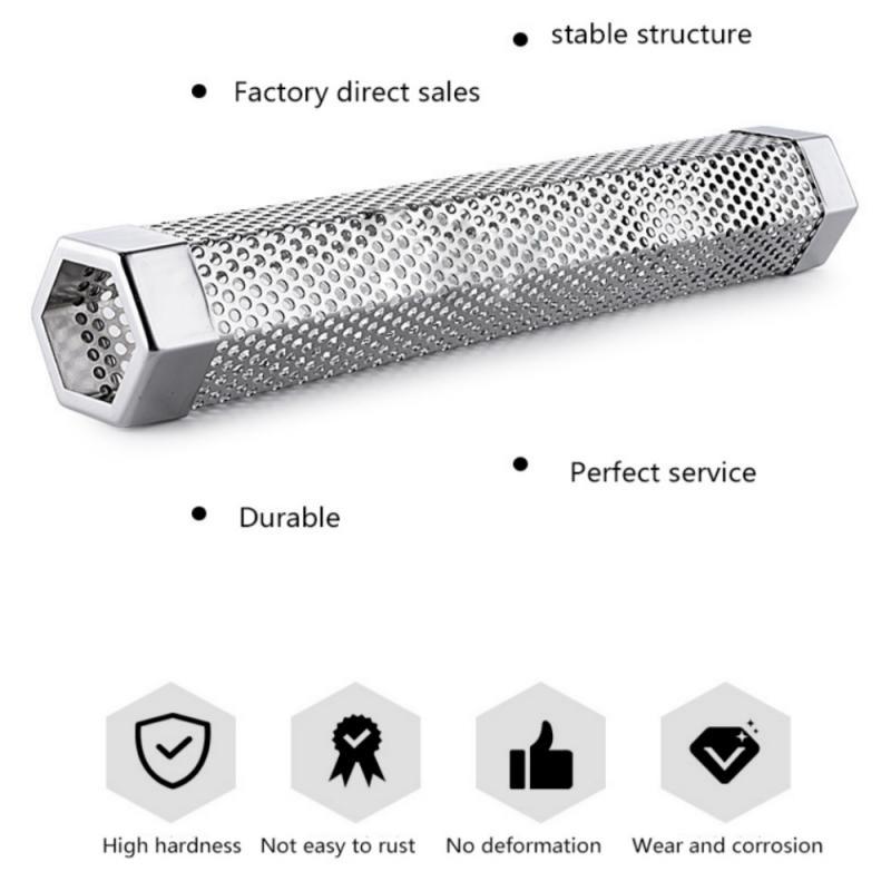 BBQ Accessories Outdoor Stainless Steel Smoker Smoke BOX Barbecue Stainless Steel Smoke Box Barbecue Grill Smoking Fruit Box - 𝓢𝓱𝓸𝓹𝓵𝓮𝓬𝔂