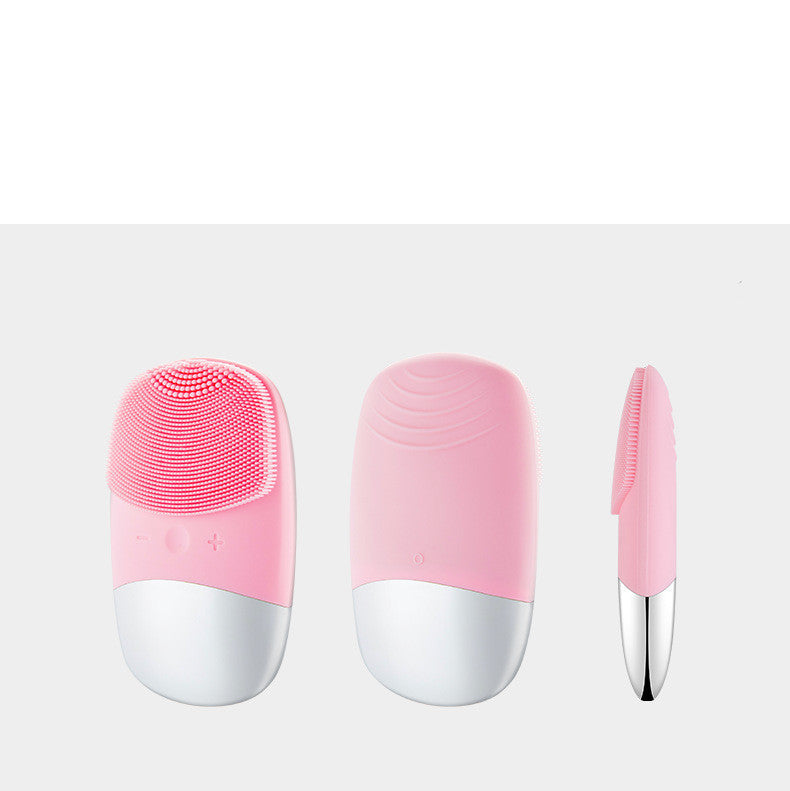 Mini Silicone Electric Face Cleansing Brush Electric Facial Cleanser Facial Cleansing Brush Skin Massager Skin Care Tools - 𝓢𝓱𝓸𝓹𝓵𝓮𝓬𝔂