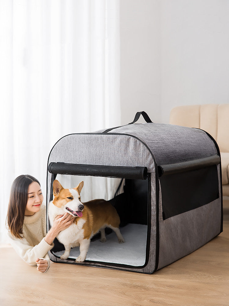 Dog Cage House Car Pet Supplies Washable Pet Kennel Cylinder Portable Dog House - 𝓢𝓱𝓸𝓹𝓵𝓮𝓬𝔂