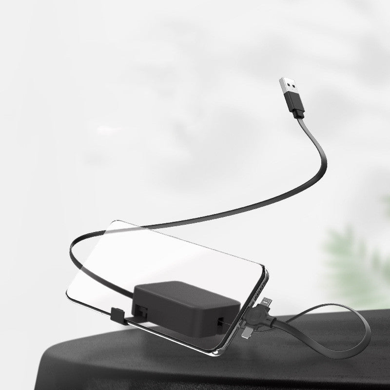 4 In 1 Retractable USB Cable Creative Macaron Type C Micro Cable For I Phone With Phone Stand Charging Data Cable Line Storage Box - 𝓢𝓱𝓸𝓹𝓵𝓮𝓬𝔂