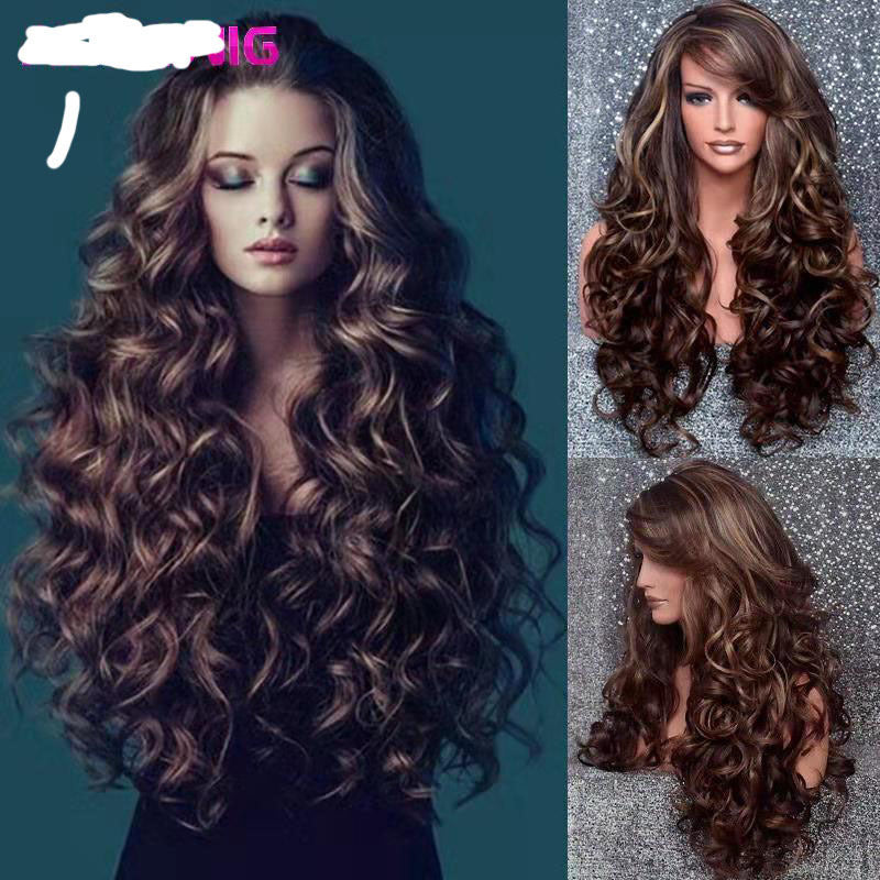 Curly Big Wave Rose Net Wig - 𝓢𝓱𝓸𝓹𝓵𝓮𝓬𝔂