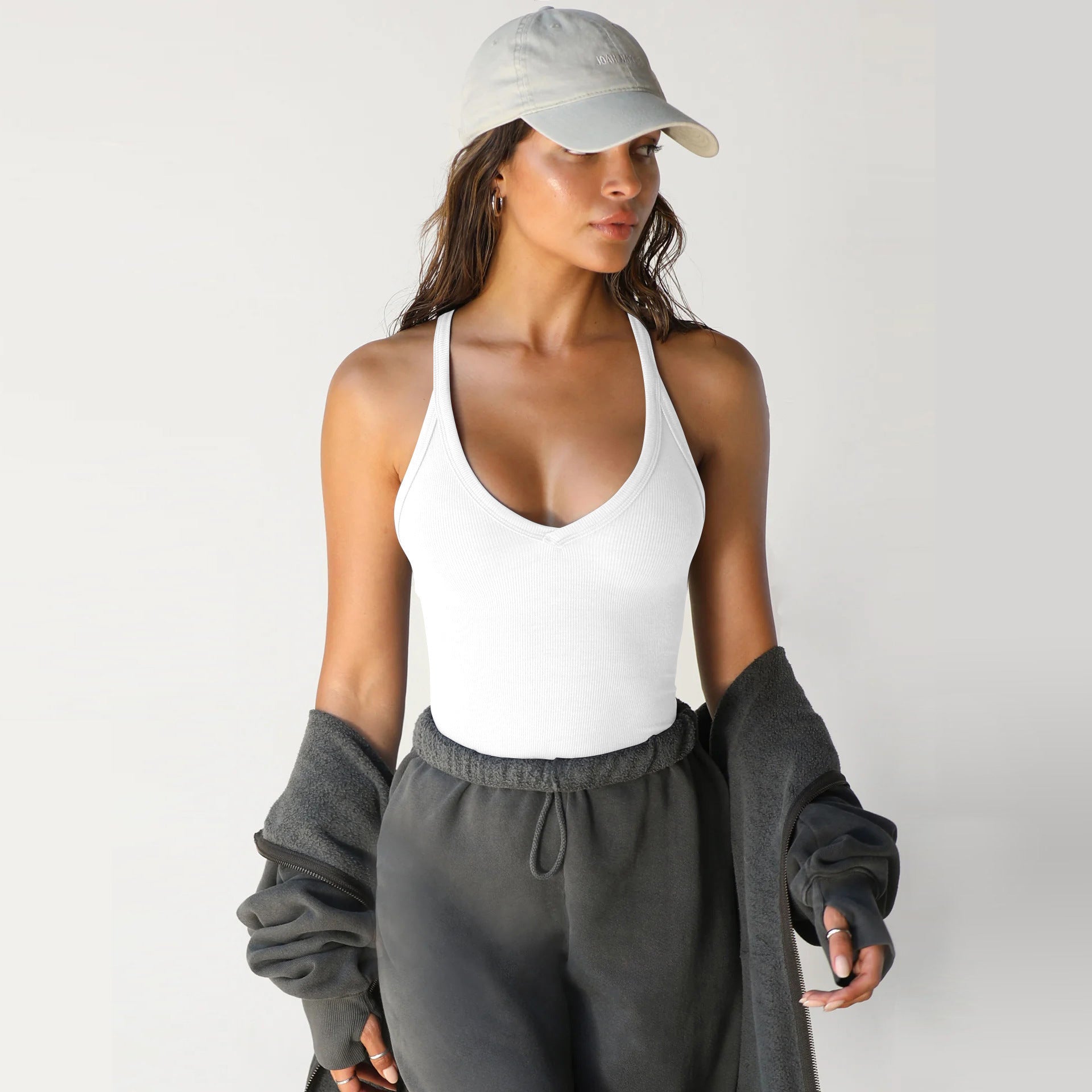 Spring Knitted Vest Sexy Slim Top Womens Clothing - 𝓢𝓱𝓸𝓹𝓵𝓮𝓬𝔂