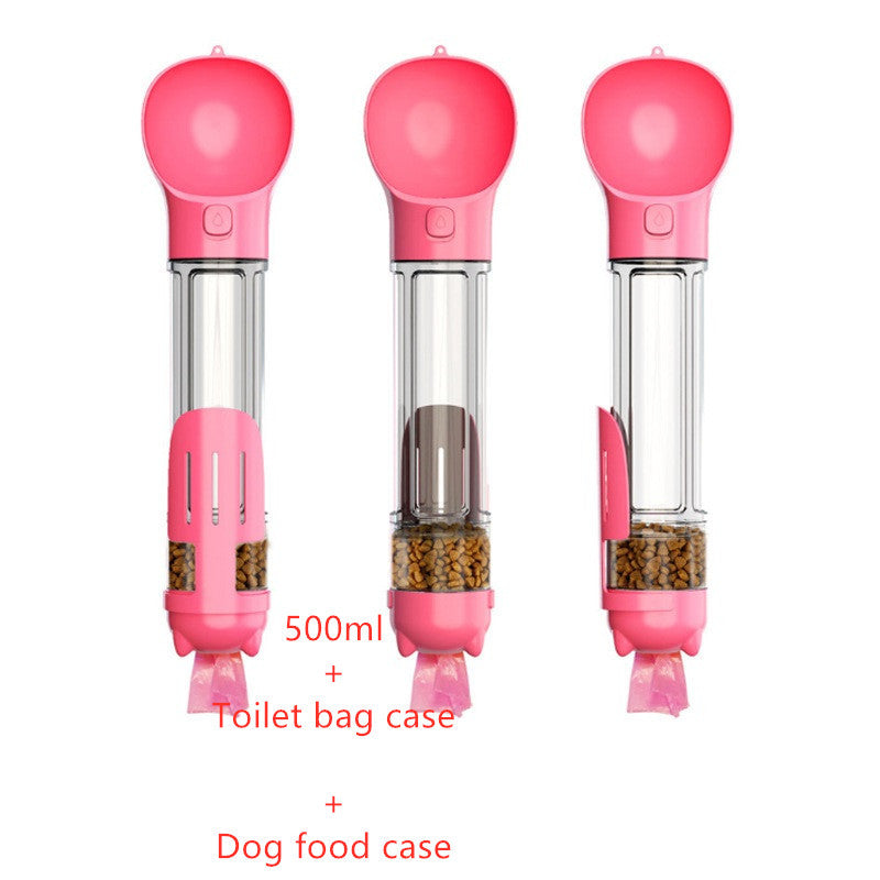 Pet Water Bottle Feeder Bowl Garbage Bag Storage Portable Pet Outdoor Travel 3 In 1 Dog Water Bottle - 𝓢𝓱𝓸𝓹𝓵𝓮𝓬𝔂