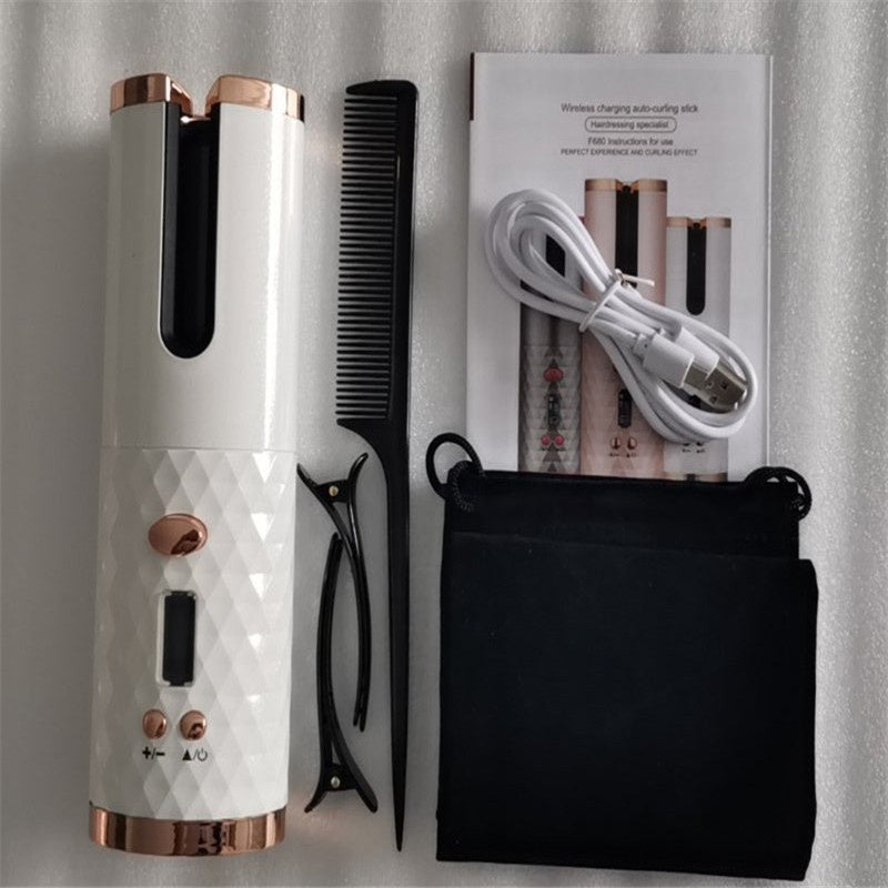 Curling Iron USB Wireless Multifunctional Charging Curler - 𝓢𝓱𝓸𝓹𝓵𝓮𝓬𝔂