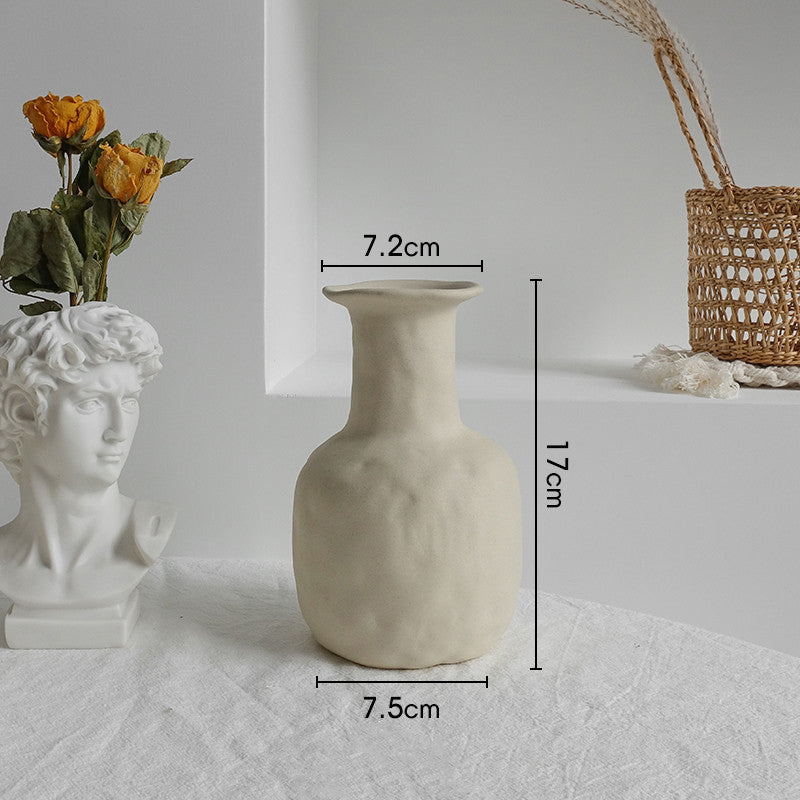 Simplicity Ceramic Vase Dry Flower Arrangement Home Decoration Ornament Living Room Display Art Vases - 𝓢𝓱𝓸𝓹𝓵𝓮𝓬𝔂