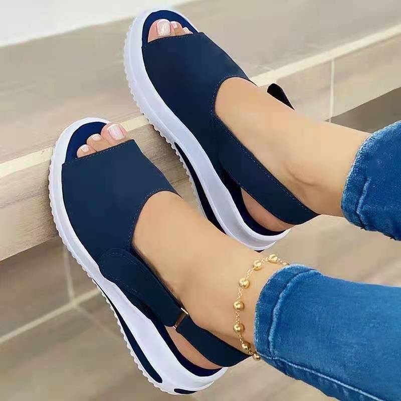 Velcro Casual Summer Women Sandals Fish Mouth Sandals - 𝓢𝓱𝓸𝓹𝓵𝓮𝓬𝔂
