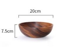 Kitchen Natural Wooden Bowl Household Fruit Bowl Salad Bowl For Home Restaurant Food Container Wooden Utensils Note The Size Hot - 𝓢𝓱𝓸𝓹𝓵𝓮𝓬𝔂