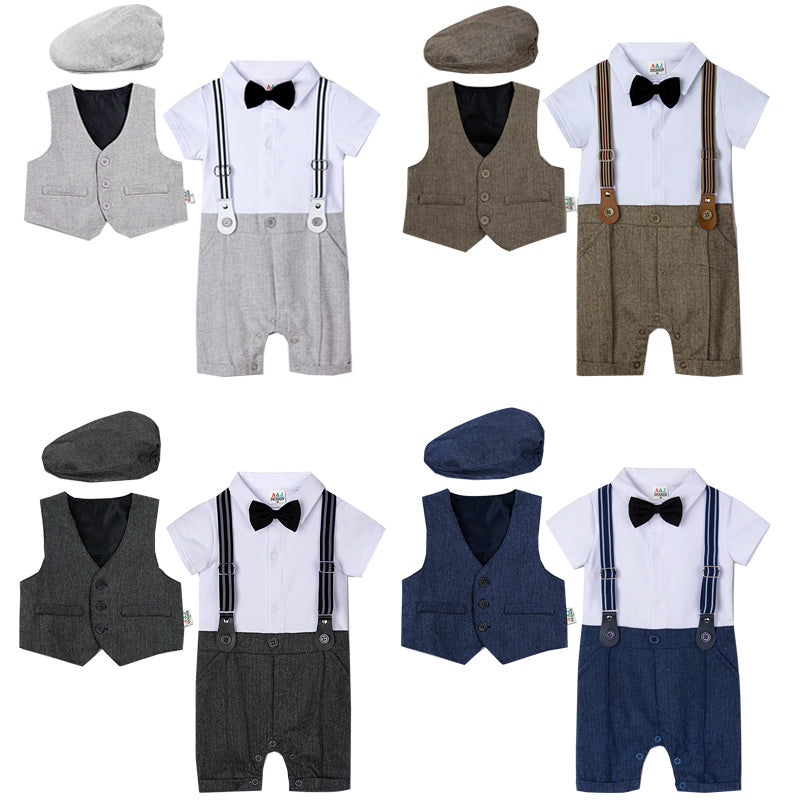 Baby Boy Suit One-piece Gentleman Suit - 𝓢𝓱𝓸𝓹𝓵𝓮𝓬𝔂