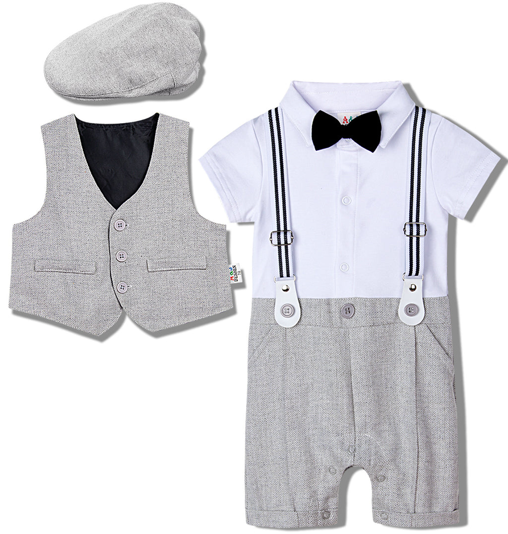 Baby Boy Suit One-piece Gentleman Suit - 𝓢𝓱𝓸𝓹𝓵𝓮𝓬𝔂