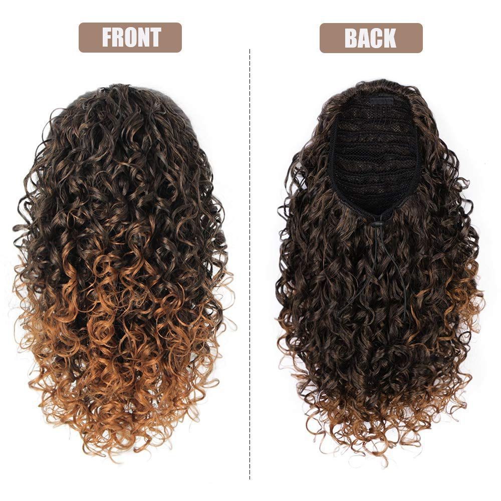 Wig Ponytail Wig Female African Small Curls - 𝓢𝓱𝓸𝓹𝓵𝓮𝓬𝔂