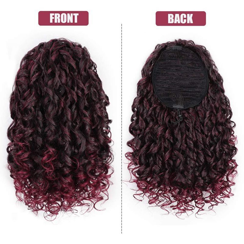 Wig Ponytail Wig Female African Small Curls - 𝓢𝓱𝓸𝓹𝓵𝓮𝓬𝔂