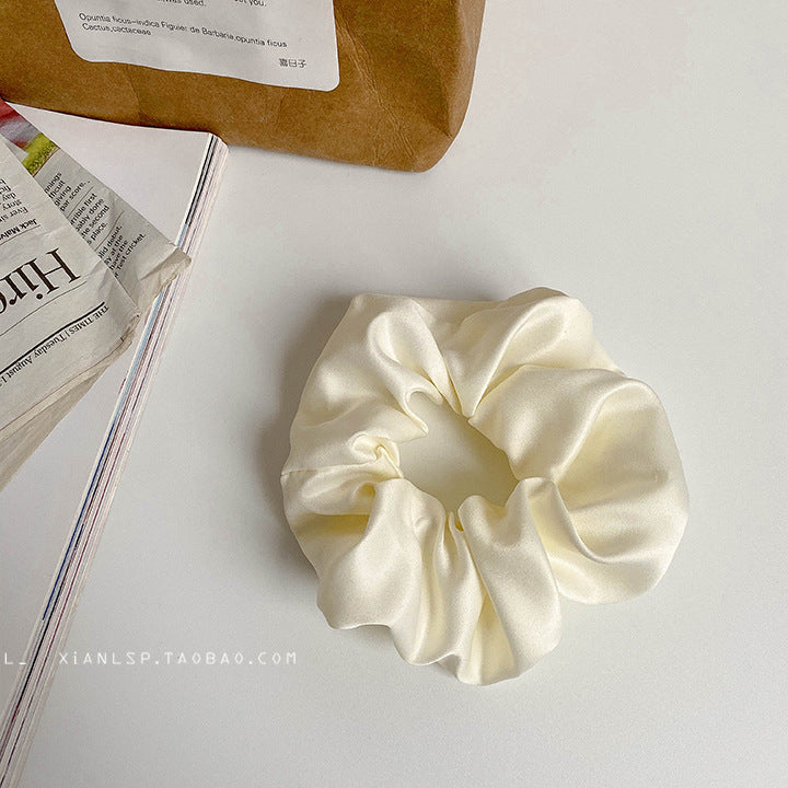 French Girl Silky Satin Large Intestine Ring Ins Korea Tie Hair Rubber Band Hair Rope Hair Ring Ponytail Head Rope Hair Accessories - 𝓢𝓱𝓸𝓹𝓵𝓮𝓬𝔂