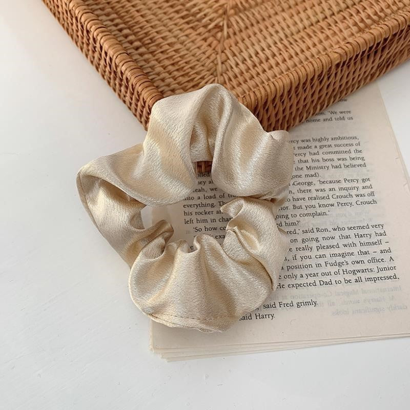 French Girl Silky Satin Large Intestine Ring Ins Korea Tie Hair Rubber Band Hair Rope Hair Ring Ponytail Head Rope Hair Accessories - 𝓢𝓱𝓸𝓹𝓵𝓮𝓬𝔂