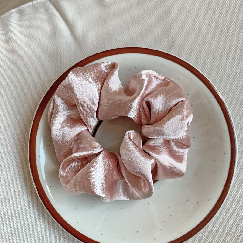 French Girl Silky Satin Large Intestine Ring Ins Korea Tie Hair Rubber Band Hair Rope Hair Ring Ponytail Head Rope Hair Accessories - 𝓢𝓱𝓸𝓹𝓵𝓮𝓬𝔂