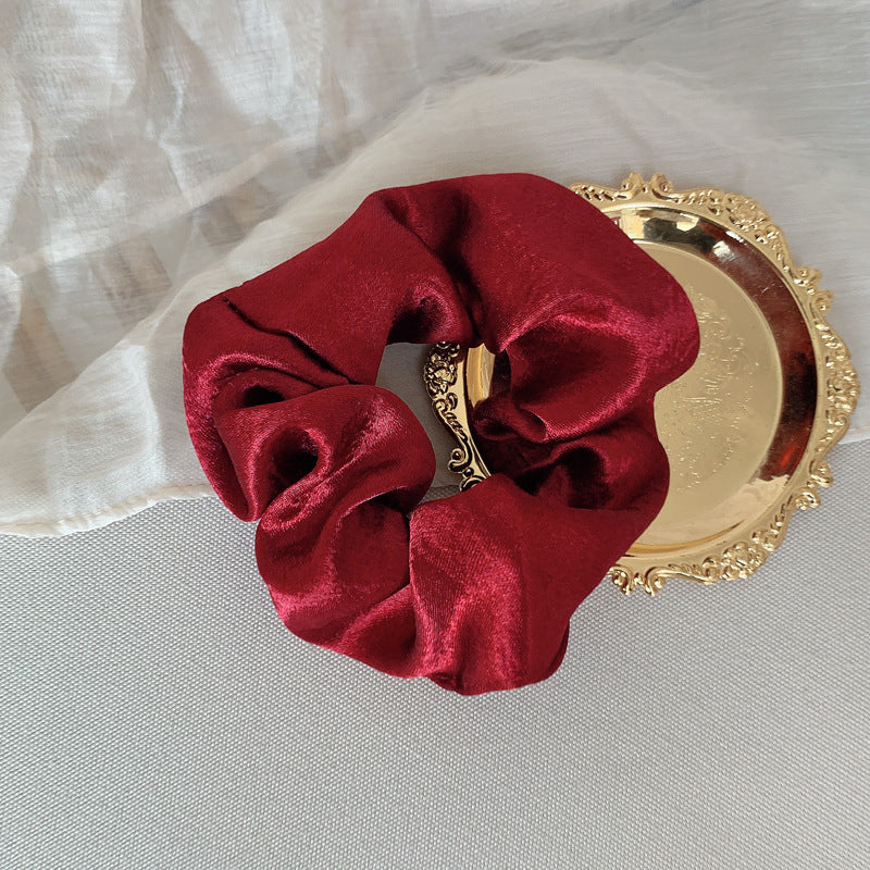 French Girl Silky Satin Large Intestine Ring Ins Korea Tie Hair Rubber Band Hair Rope Hair Ring Ponytail Head Rope Hair Accessories - 𝓢𝓱𝓸𝓹𝓵𝓮𝓬𝔂