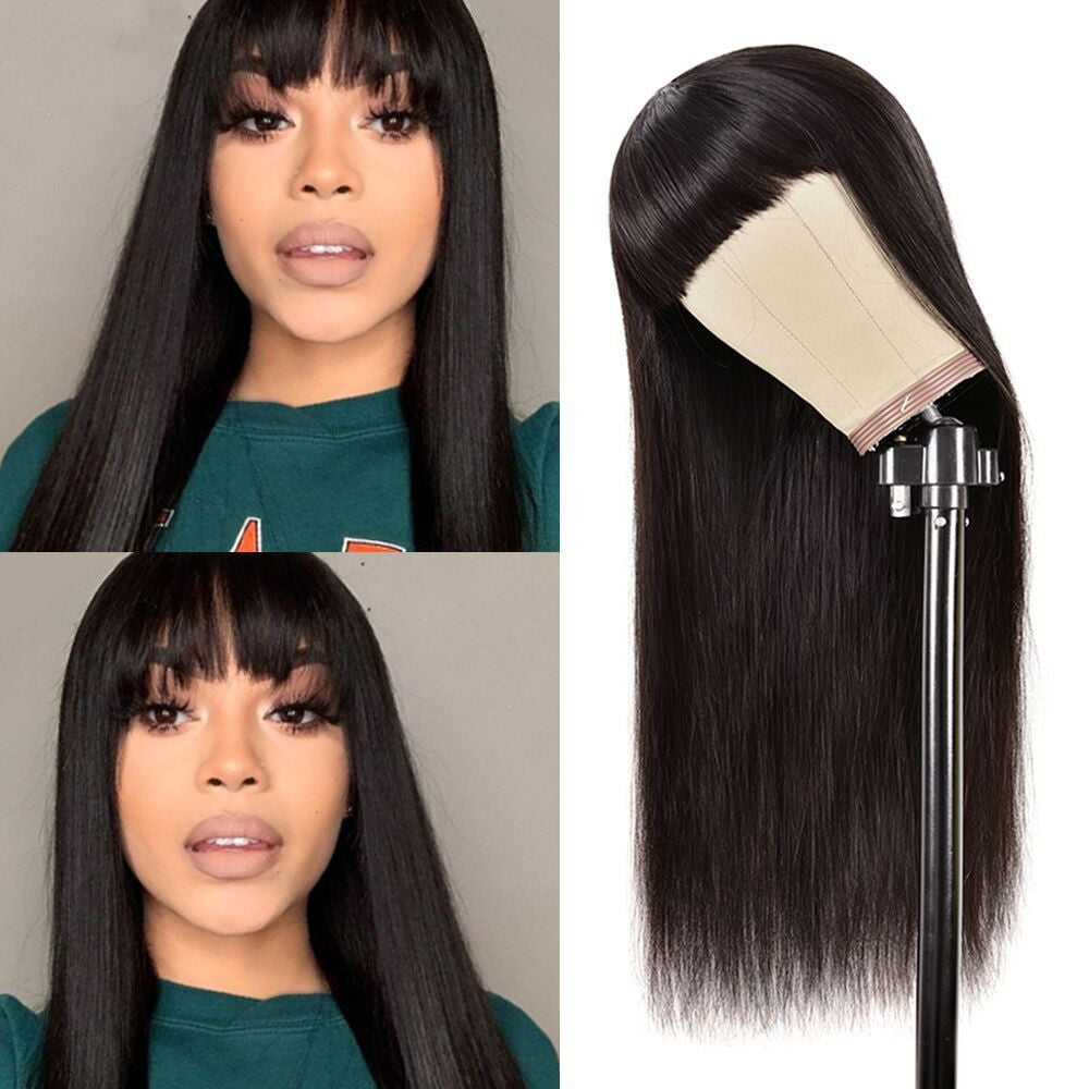 Qi Bangs Headgear Upside Down Real Human Hair - 𝓢𝓱𝓸𝓹𝓵𝓮𝓬𝔂