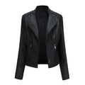 Women's Leather Jackets Women's Short Jackets Slim Thin Leather Jackets Ladies Motorcycle Suits - 𝓢𝓱𝓸𝓹𝓵𝓮𝓬𝔂