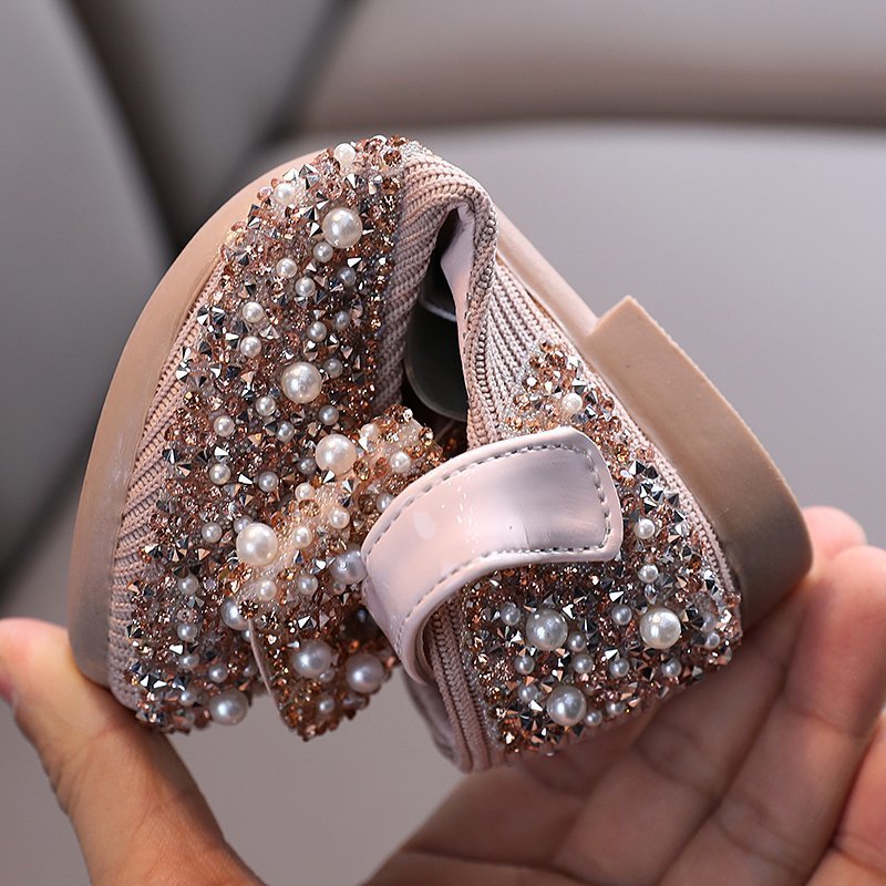 Girls' Leather Shoes Spring And Autumn Style Single Shoes Rhinestone Princess Shoes Performance Shoes - 𝓢𝓱𝓸𝓹𝓵𝓮𝓬𝔂