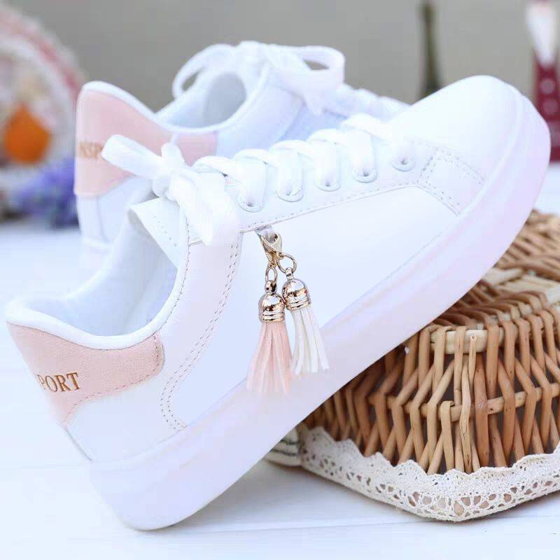 Mesh white shoes ladies fashion breathable shoes students Korean casual shoes sports shoes flat shoes womens shoes - 𝓢𝓱𝓸𝓹𝓵𝓮𝓬𝔂
