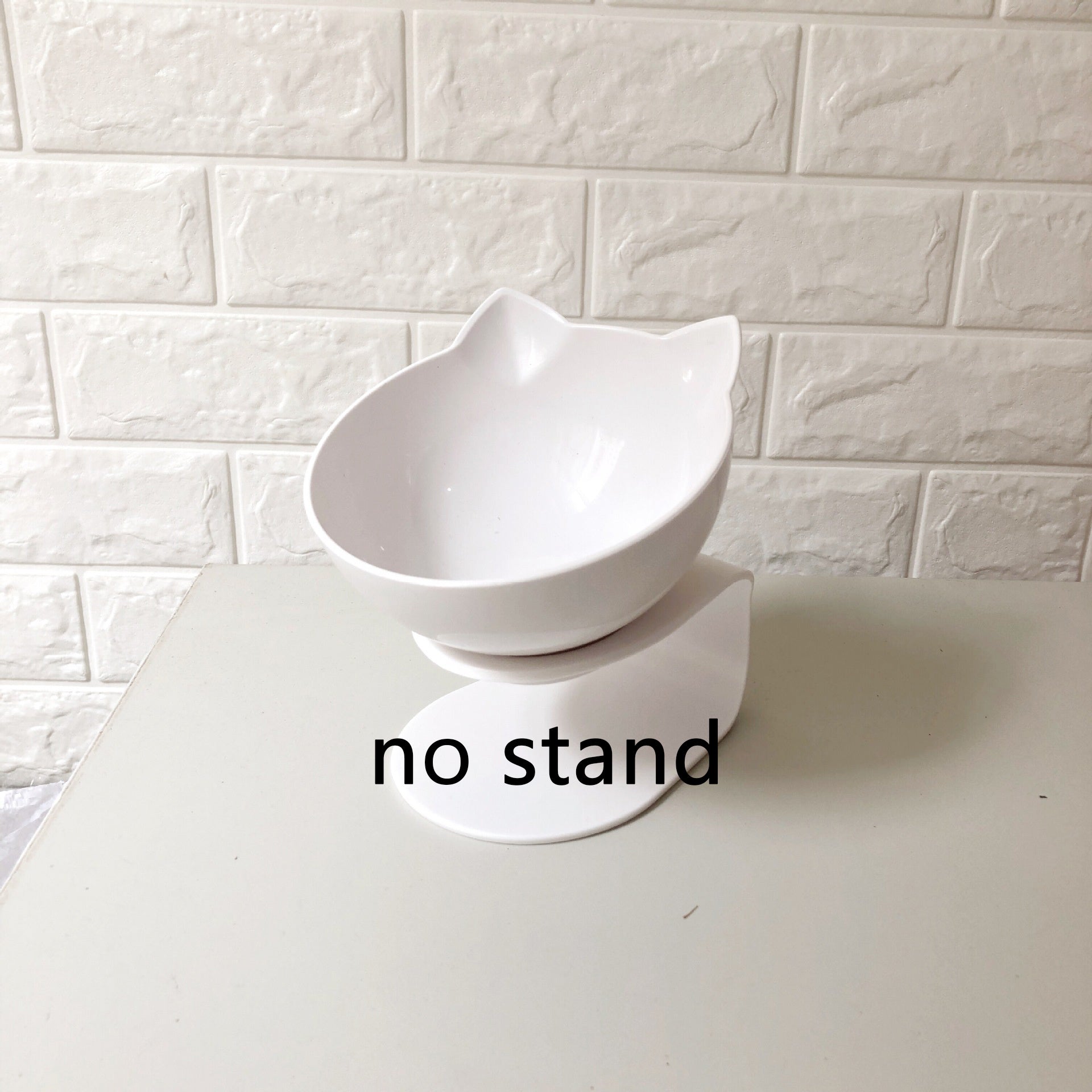 New Inclined Food Cat Ear Oblique Mouth Transparent Single Pet Bowl - 𝓢𝓱𝓸𝓹𝓵𝓮𝓬𝔂