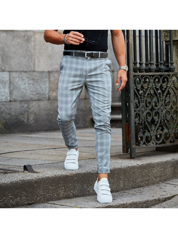Plaid Print Pants Men's Casual Trousers Loose And Thin - 𝓢𝓱𝓸𝓹𝓵𝓮𝓬𝔂