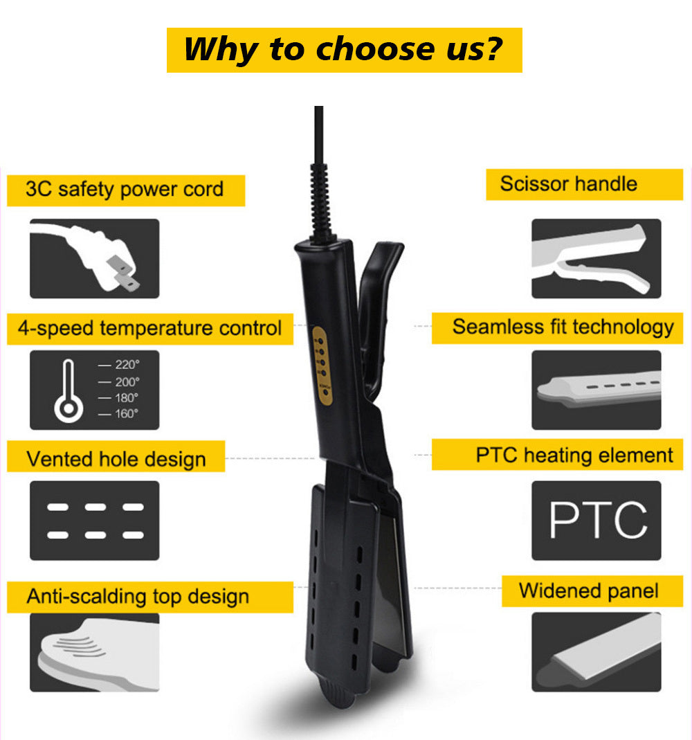 U.S. Standard Non-injury Hair Straightener Steam Hair Straightener Splint - 𝓢𝓱𝓸𝓹𝓵𝓮𝓬𝔂