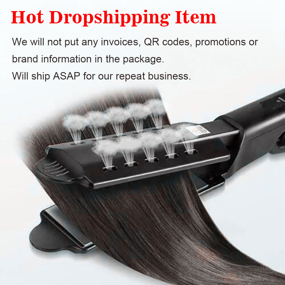 U.S. Standard Non-injury Hair Straightener Steam Hair Straightener Splint - 𝓢𝓱𝓸𝓹𝓵𝓮𝓬𝔂
