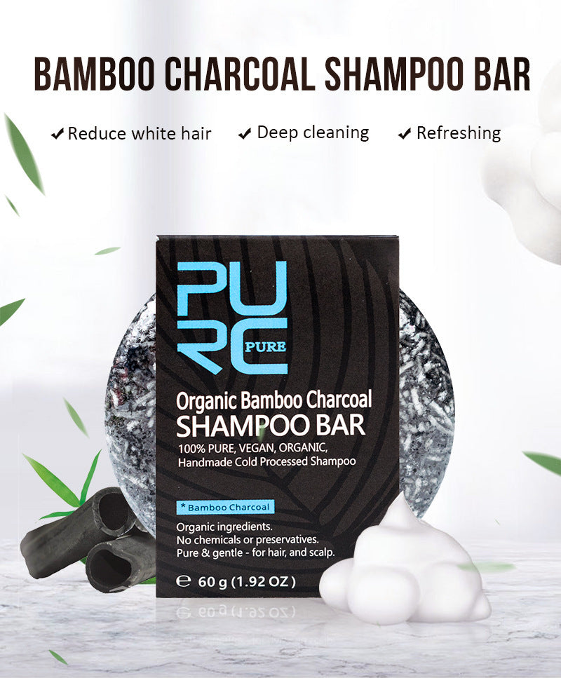 Hand-Extracted Soap Shampoo Bamboo Charcoal Shampoo Soap - 𝓢𝓱𝓸𝓹𝓵𝓮𝓬𝔂