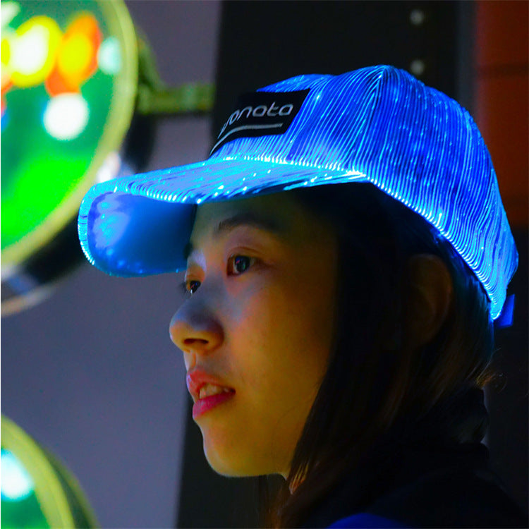 Luminous Baseball Cap Halloween Outdoor Fiber Optic Luminous Cap LED Luminous Cap - 𝓢𝓱𝓸𝓹𝓵𝓮𝓬𝔂