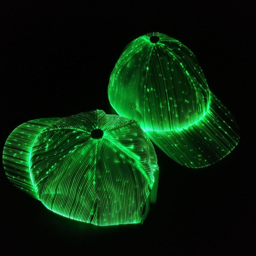 Luminous Baseball Cap Halloween Outdoor Fiber Optic Luminous Cap LED Luminous Cap - 𝓢𝓱𝓸𝓹𝓵𝓮𝓬𝔂