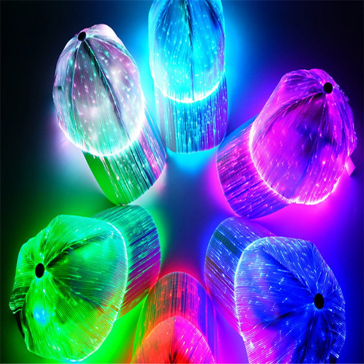 Luminous Baseball Cap Halloween Outdoor Fiber Optic Luminous Cap LED Luminous Cap - 𝓢𝓱𝓸𝓹𝓵𝓮𝓬𝔂